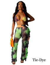 Load image into Gallery viewer, *Pre-Order* Two Piece Bikini Pants Set Tie Dye