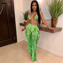 Load image into Gallery viewer, *Pre-Order* Two Piece Bikini Pants Set Cheeta