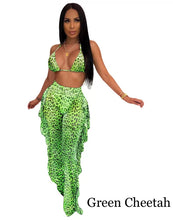 Load image into Gallery viewer, *Pre-Order* Two Piece Bikini Pants Set Cheeta