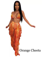 Load image into Gallery viewer, *Pre-Order* Two Piece Bikini Pants Set Cheeta