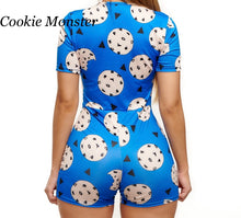 Load image into Gallery viewer, Pajama Onesie Cookie Monster

