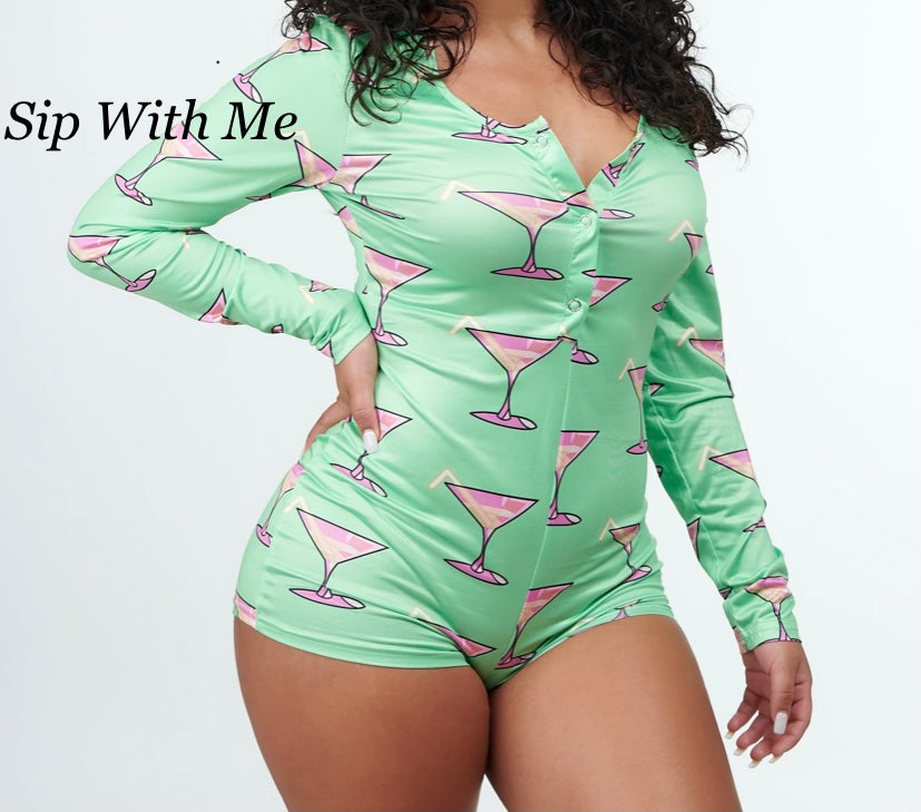 Pajama Onesie Sip With Me