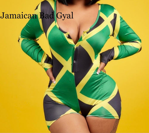 Pajama Onesie Jamaican Bad Gyal